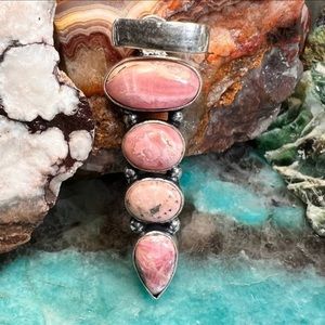 Rhodochrosite pendant